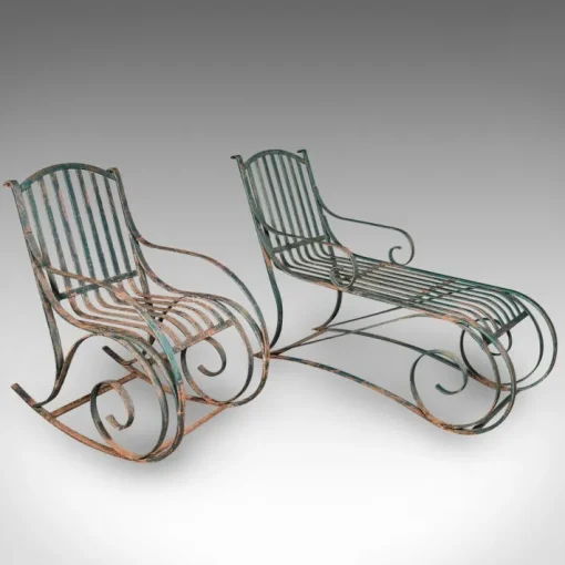 Pamono Set of English Garden Loungers, 1910s Outlet