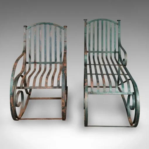 Pamono Set of English Garden Loungers, 1910s Outlet