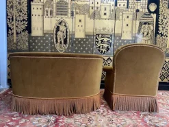 Pamono Set of English Sofa and Basket Armchair Best