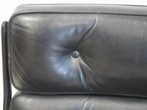 Pamono Set of Executive Chairs in Black Leather by Charles and Ray Eames, 1960s Hot