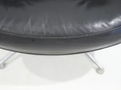 Pamono Set of Executive Chairs in Black Leather by Charles and Ray Eames, 1960s Hot