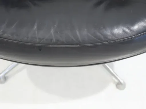 Pamono Set of Executive Chairs in Black Leather by Charles and Ray Eames, 1960s Hot