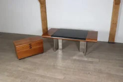 Pamono Set of Executive Desk and Credenza by Hans von Klier for Skipper, Italy, 1972 Online