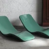 Pamono Set of Fiberglass Sunbeds by Charles Zublena Sale