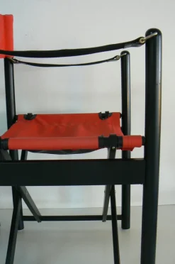 Pamono Set of Folding Chairs by Mogens Koch for Hyllinge Möbler