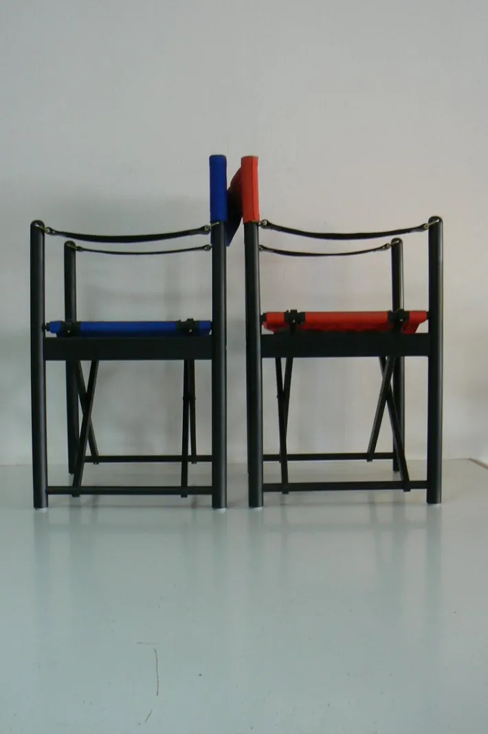 Pamono Set of Folding Chairs by Mogens Koch for Hyllinge Möbler