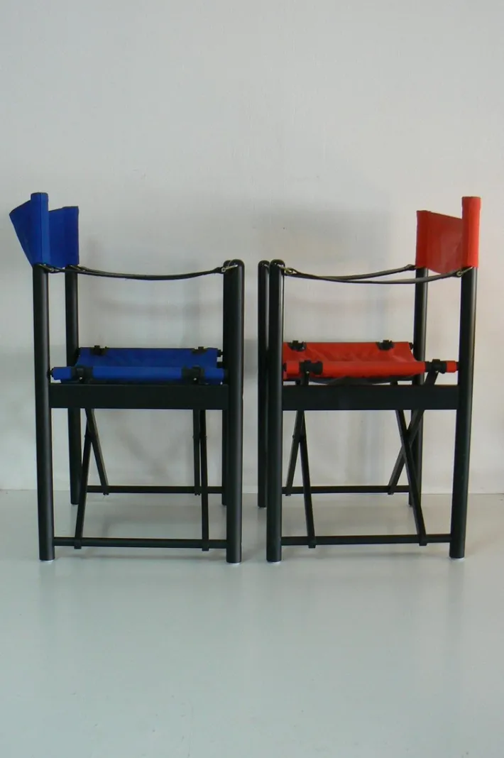 Pamono Set of Folding Chairs by Mogens Koch for Hyllinge Möbler