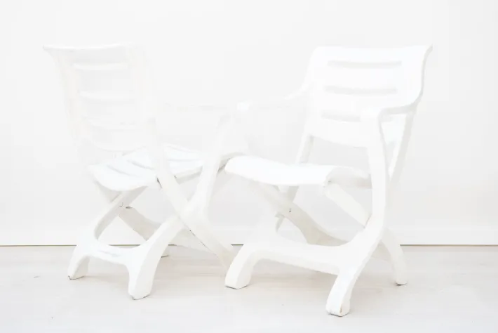 Pamono Set of Folding Chairs in Lacquered Wood from Fratelli Reguitti, 1960s Sale