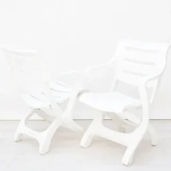 Pamono Set of Folding Chairs in Lacquered Wood from Fratelli Reguitti, 1960s Sale