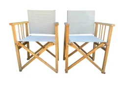 Pamono Set of Folding Directors Chairs