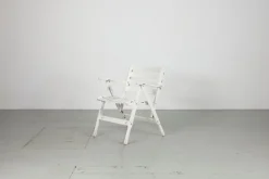 Pamono Set of Folding White Garden Chairs by Fratelli Reguitti, Italy, 1950s Online