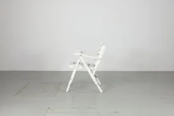 Pamono Set of Folding White Garden Chairs by Fratelli Reguitti, Italy, 1950s Online