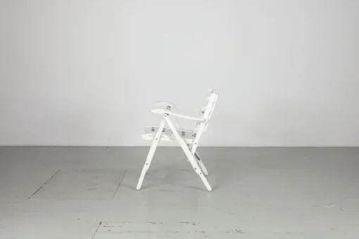 Pamono Set of Folding White Garden Chairs by Fratelli Reguitti, Italy, 1950s Online
