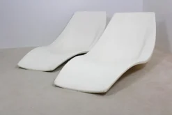 Pamono Set of French Polyester Patio or Pool Side Chaise Longues, 1960s Best
