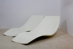 Pamono Set of French Polyester Patio or Pool Side Chaise Longues, 1960s Best