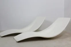 Pamono Set of French Polyester Patio or Pool Side Chaise Longues, 1960s Best