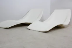 Pamono Set of French Polyester Patio or Pool Side Chaise Longues, 1960s Best