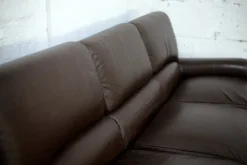 Pamono Set of French Three Seater Sofa and Armchair in Leather from Steiner, 1970 Sale