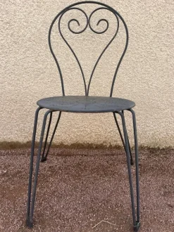 Pamono Set of Garden Chairs in Wrought Iron Best