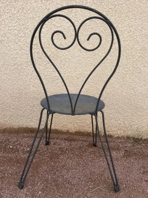 Pamono Set of Garden Chairs in Wrought Iron Best