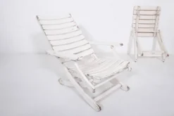 Pamono Set of Garden Lounge Chair with Footstool