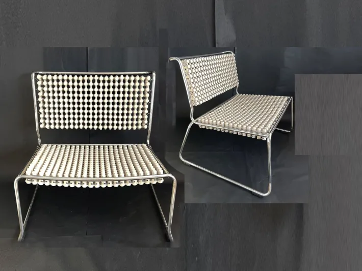 Pamono Set of Grey Accupunto Outdoor Chairs by Yos & Leonard Theosabrata, 2003 Best