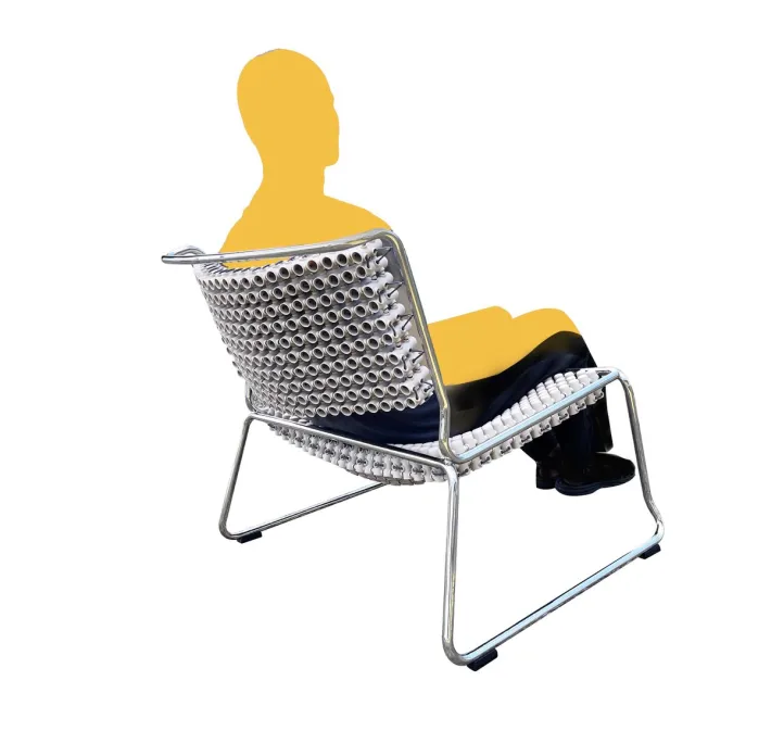Pamono Set of Grey Accupunto Outdoor Chairs by Yos & Leonard Theosabrata, 2003 Best