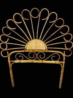 Pamono Set of Headboard in Bamboo and Rattan, Handcrafted Côte Dazur, France, 1960s Outlet