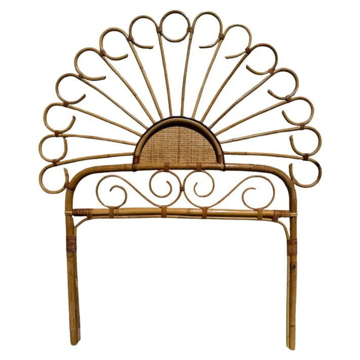 Pamono Set of Headboard in Bamboo and Rattan, Handcrafted Côte Dazur, France, 1960s Outlet