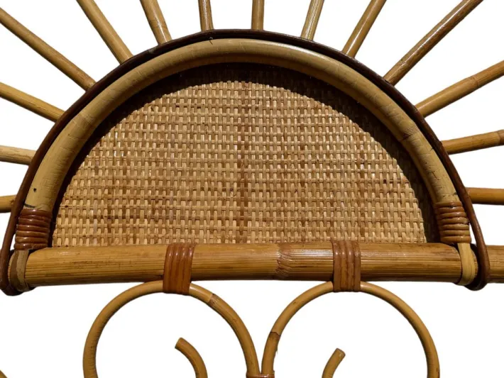 Pamono Set of Headboard in Bamboo and Rattan, Handcrafted Côte Dazur, France, 1960s Outlet