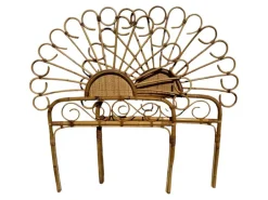 Pamono Set of Headboard in Bamboo and Rattan, Handcrafted Côte Dazur, France, 1960s Outlet