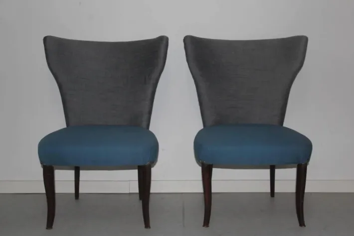 Pamono Set of High Back Chairs, 1950s New