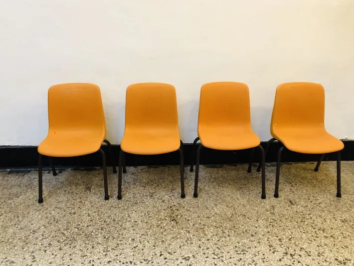 Pamono Set of High Children's Chairs from Grosfillex, 1960s Best