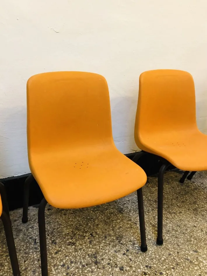 Pamono Set of High Children's Chairs from Grosfillex, 1960s Best