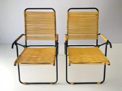 Pamono Set of Italian Exterior Spaghetti Armchairs, Italy, 1970s Discount