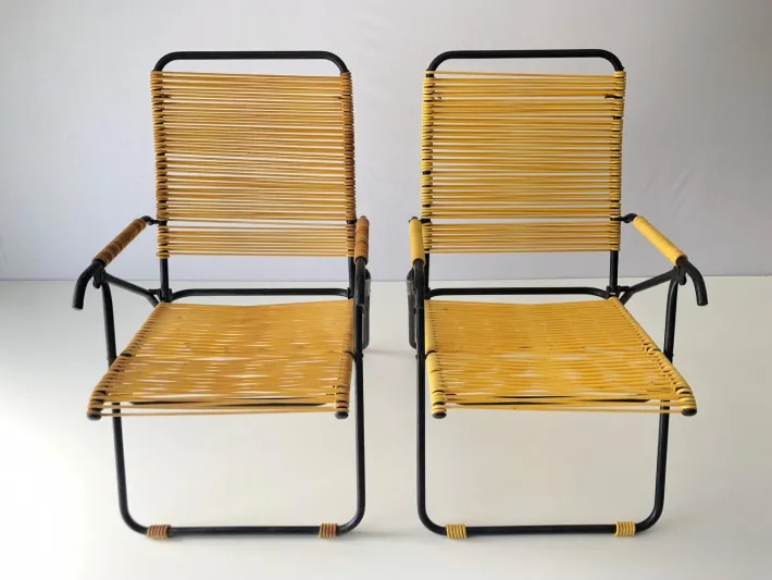Pamono Set of Italian Exterior Spaghetti Armchairs, Italy, 1970s Discount