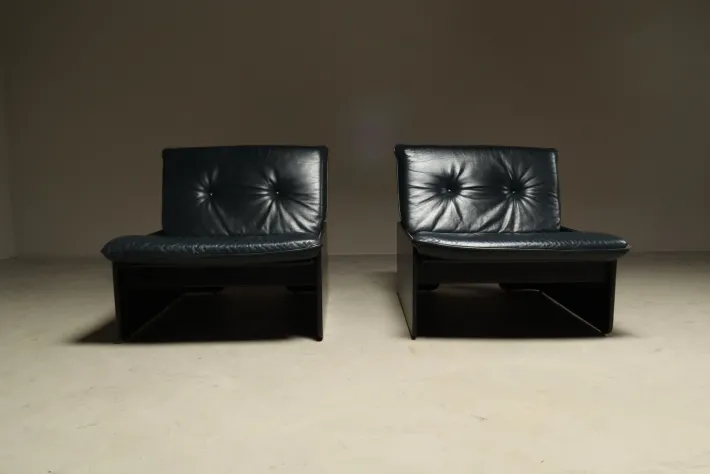 Pamono Set of Jeans Rondo Easy Chairs by Erik Deforce for Hi-Plan, 1970s New
