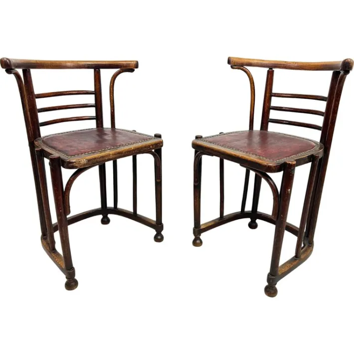 Pamono Set of Jugendstil Chairs by Josef Hoffmann, 1890s Outlet