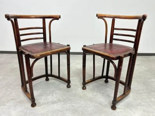 Pamono Set of Jugendstil Chairs by Josef Hoffmann, 1890s Outlet