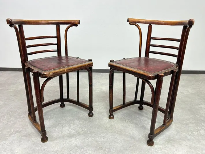 Pamono Set of Jugendstil Chairs by Josef Hoffmann, 1890s Outlet