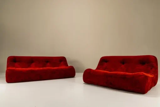 Pamono Set of Kali 3-Seater and 2-Seater Sofa by Michel Ducaroy for Ligne Roset, France, 1970s Clearance