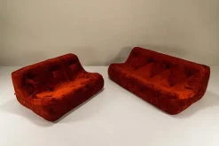 Pamono Set of Kali 3-Seater and 2-Seater Sofa by Michel Ducaroy for Ligne Roset, France, 1970s Clearance