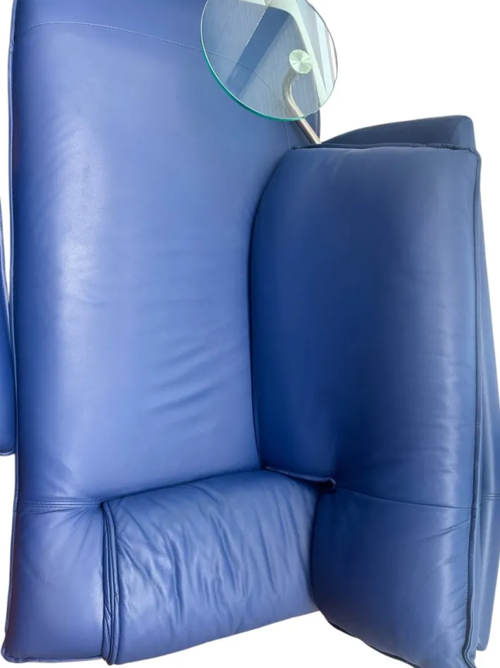 Pamono Set of Leather Daybed and Ottoman from Nicoletti, Italy, 1980s Online