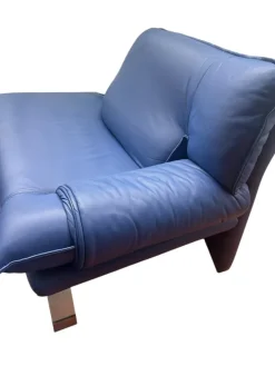 Pamono Set of Leather Daybed and Ottoman from Nicoletti, Italy, 1980s Online