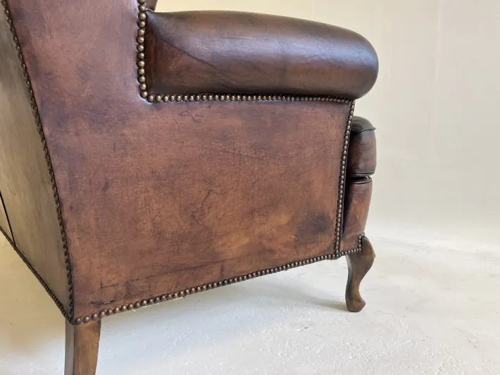 Pamono Set of Leather Sofa and Chair, Portugal, 1960s Best