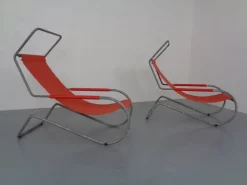 Pamono Set of Lido Sun Lounger by Battista & Gino Giudici for Wohnbedarf, 1999 Online