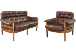 Pamono Set of Living Room Armchairs attributed to Sven Ellekaer for Coja, 1960s New
