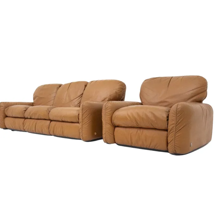 Pamono Set of Living Room Set by Arrigo Arrigoni for Industrial Group Busnelli, Italy, 1970s Outlet