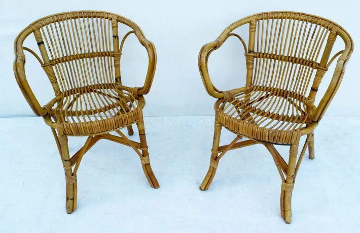 Pamono Set of M753 Garden Armchairs from Gervasoni Udine, Italy, 1930s Hot