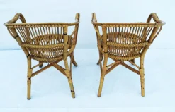 Pamono Set of M753 Garden Armchairs from Gervasoni Udine, Italy, 1930s Hot
